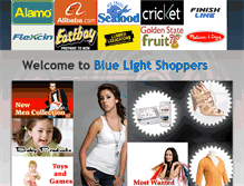Tablet Screenshot of bluelightshoppers.com